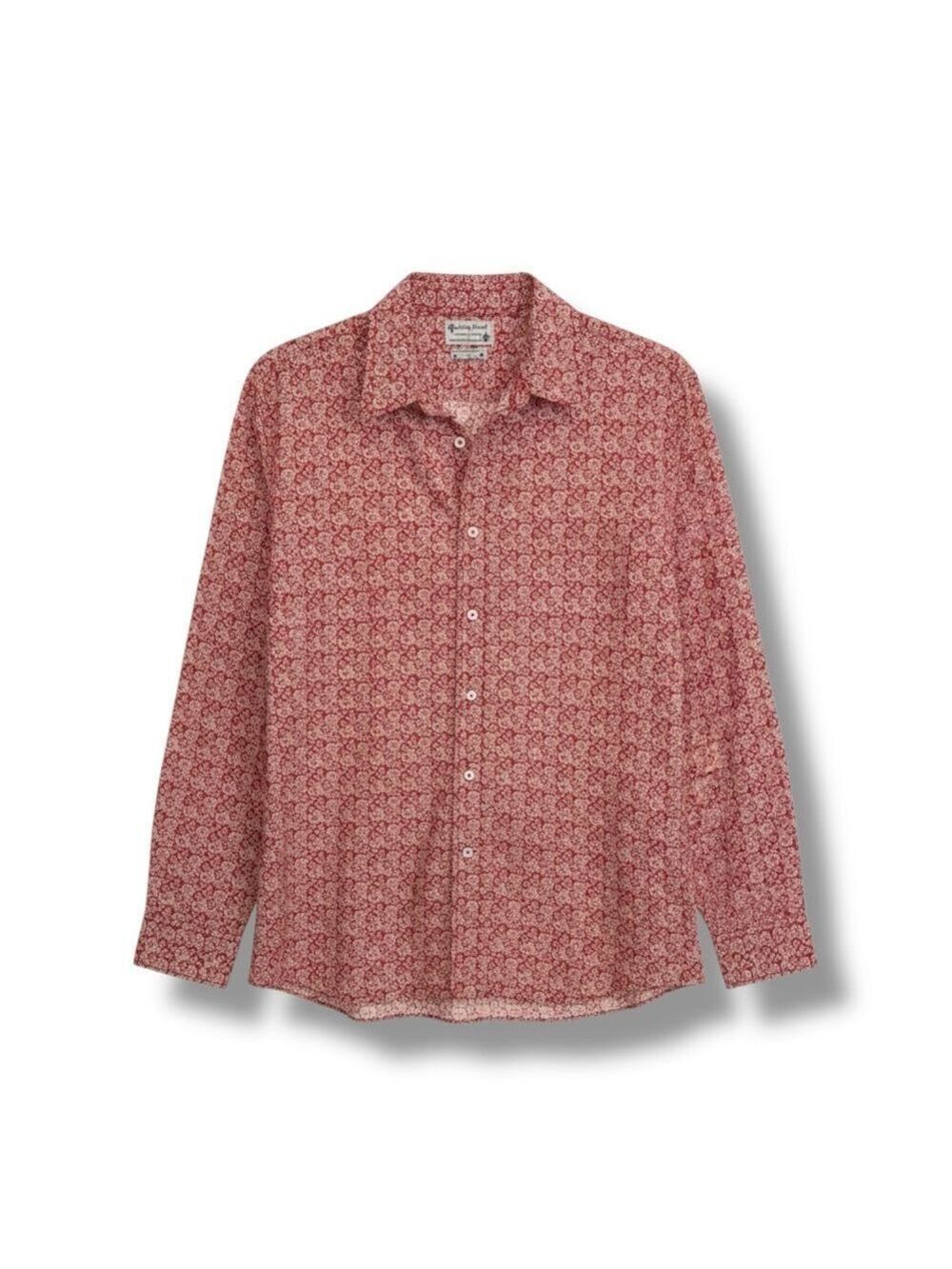 Lucky Brand Dungarees Red Bandana Floral Western Button Shirt Men’s Size Large
